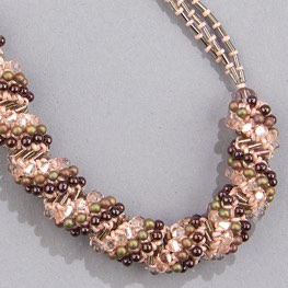 Spiral Current Necklace Pink Lady